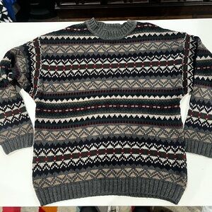 Abercrombie & Fitch Patterned Crewneck Sweater